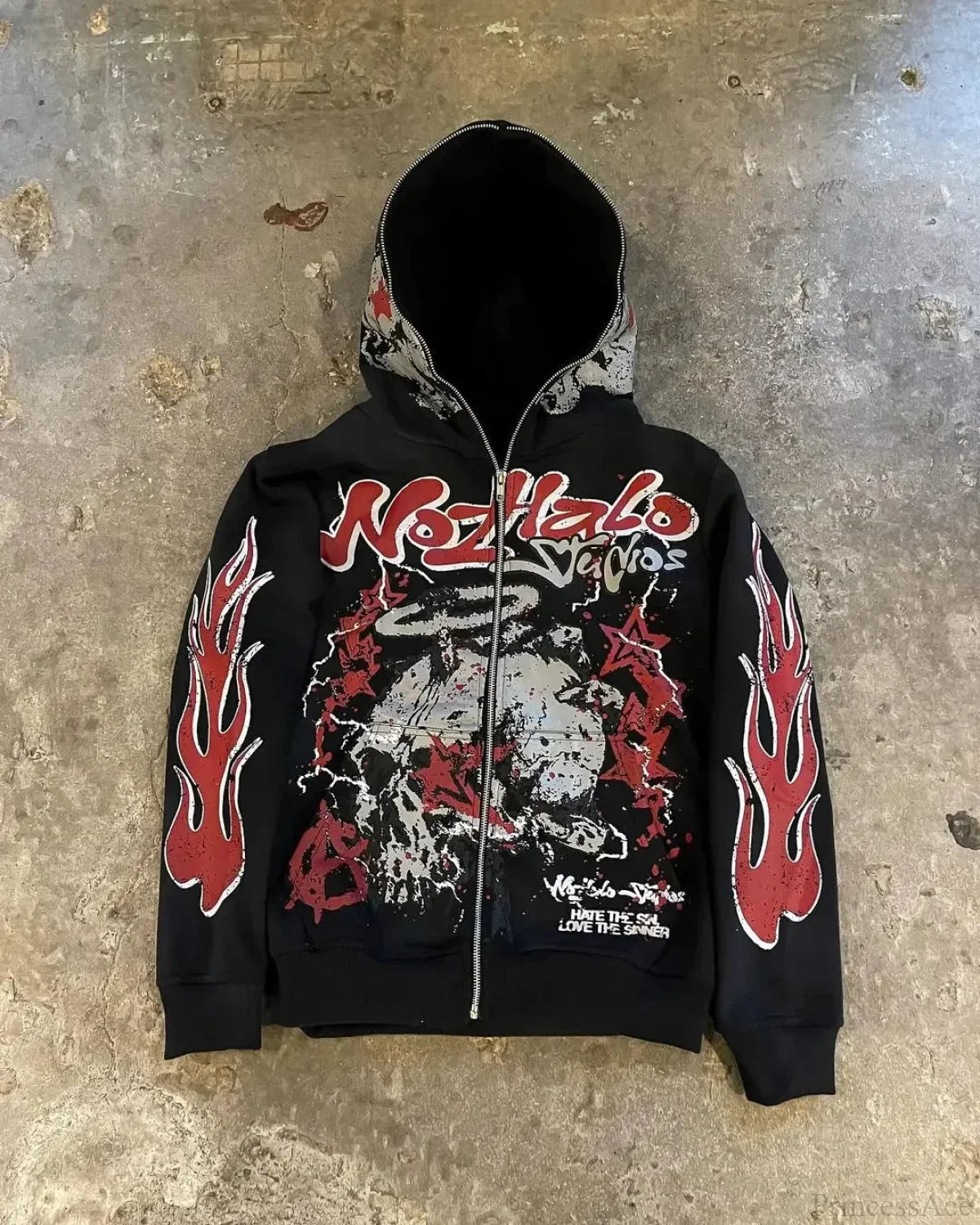 Dark Blazer Sleeve Zip Hoodie