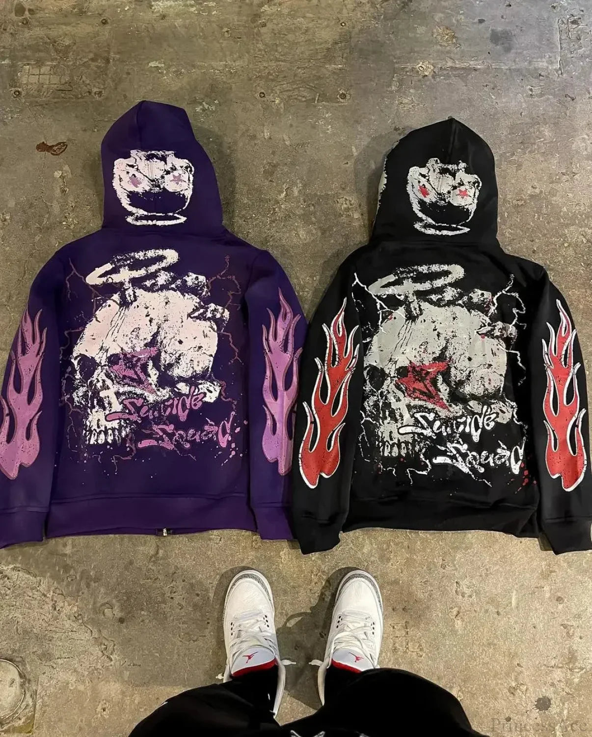 Dark Blazer Sleeve Zip Hoodie