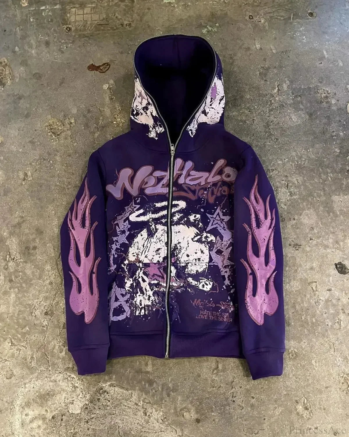 Dark Blazer Sleeve Zip Hoodie
