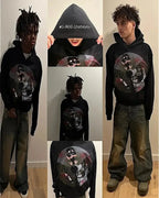 Dark Cartoon Letter Huge Hoodie