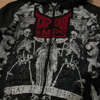 Dark Crimson Letter Antique Hoodie