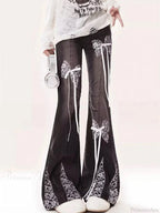 Dark Gothic Flare Denim Trouser