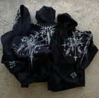 Dark Pattern Print Informal Hoodie
