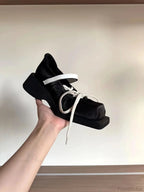 Dark Platform Moving Tennis Shoe