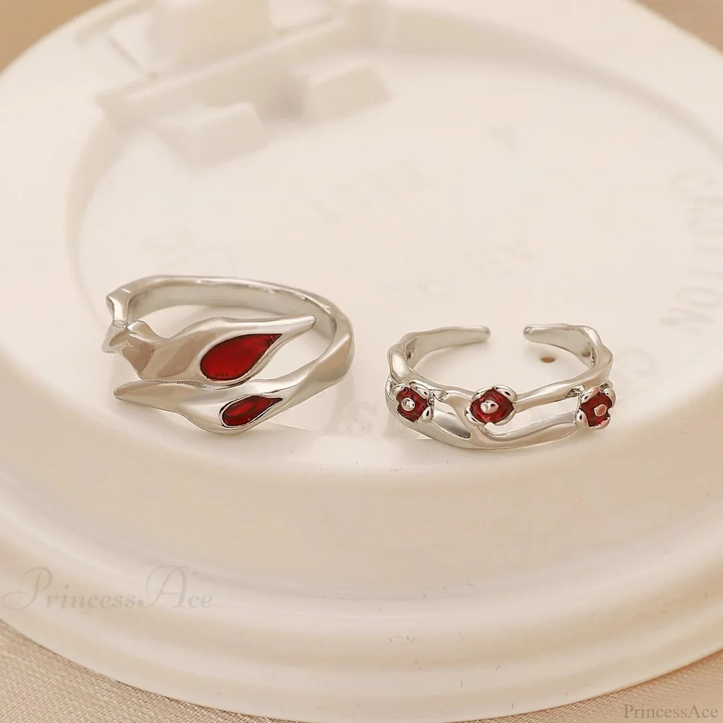 Dark Red Crystal Band