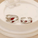 Dark Red Crystal Band