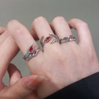 Dark Red Crystal Band