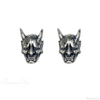 Dark Skull Stainless Steel C Shape Earring