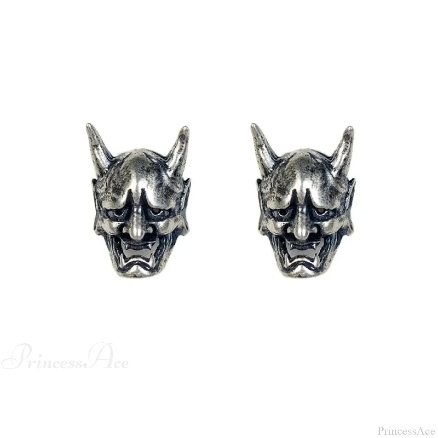 Dark Skull Stainless Steel C Shape Earring