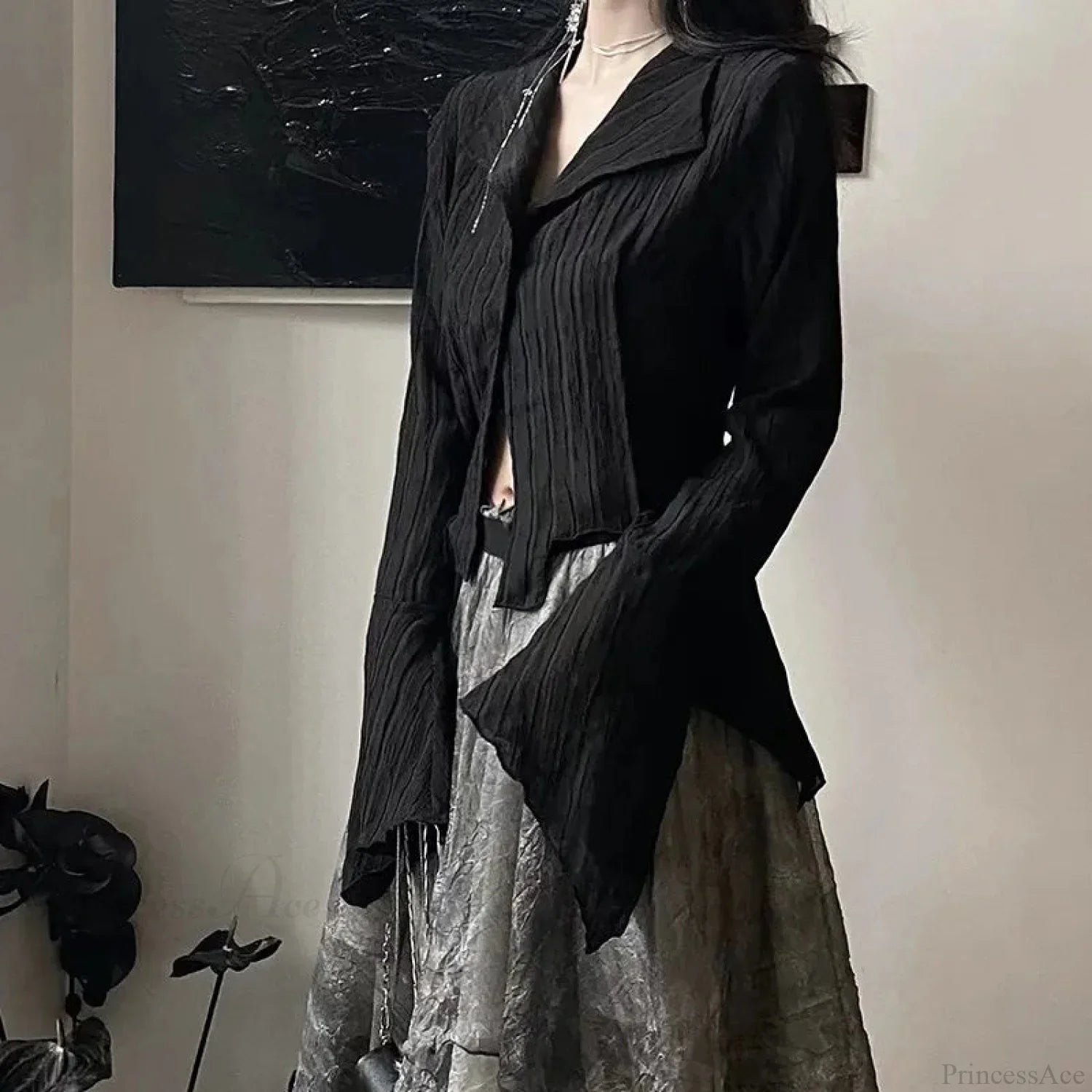 Dark Unpredictable Stylish Blouse