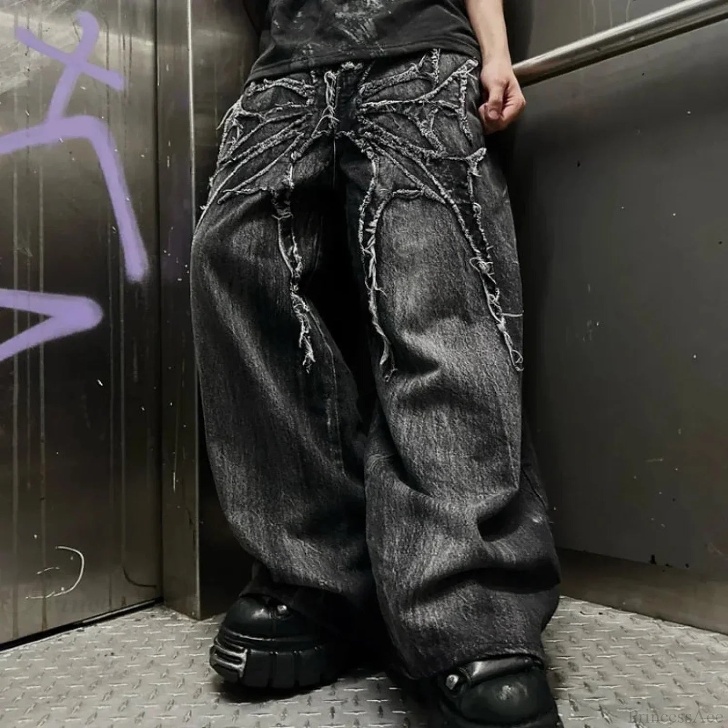 Dark Vintage Cleaning Trousers