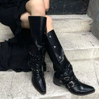 Dark Wasteland Rebel Style Retro Motorcycle Boot