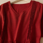 Summer Cotton Linen Art Retro Dress
