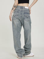 Vintage Light Wash Boyfriend Jeans