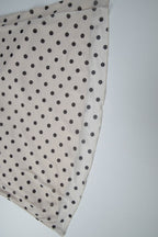 Apricot Round Neck Polka Dot Bodycon Maxi Dress