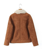 Warm Retro Lambskin Coat