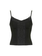 Lace V-Neck Divider Cami Top
