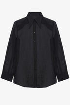 Retro Sheer Loose Long-sleeved Casual Shirt