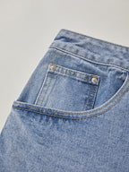 Vintage Blue Micro Denim Skirts