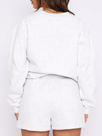 Solid Color Pull Over Baggy Sweatshirt