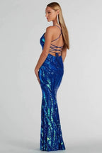 Sexy Elegant Sequin Party Formal Evening Sequin Dress