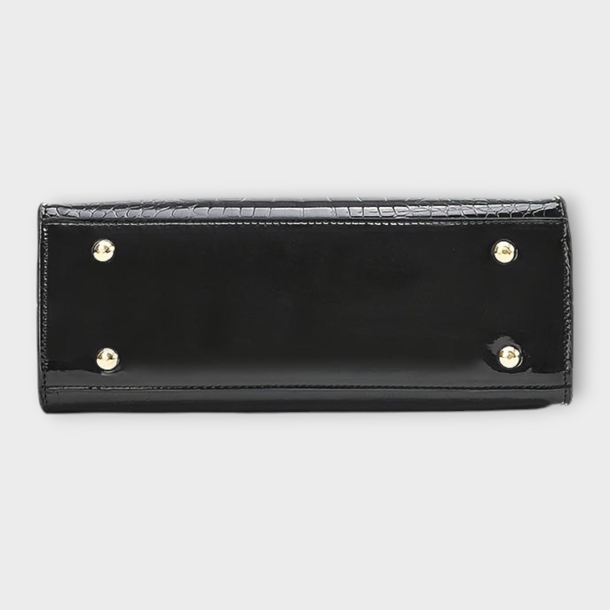 | Glossy Crocodile Pattern Handbag