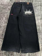 Hip Hop Trendy Brand Print Boyfriend Jeans