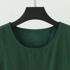 Summer Sleeveless French Green Dress