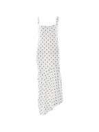 Polka Dot Backless High Slit Maxi Dress