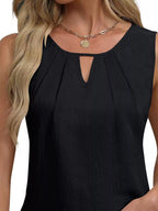 Keyhole Neck Tank Top