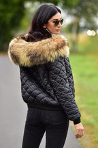 Cropped Casual Hooded Puffer Jacket