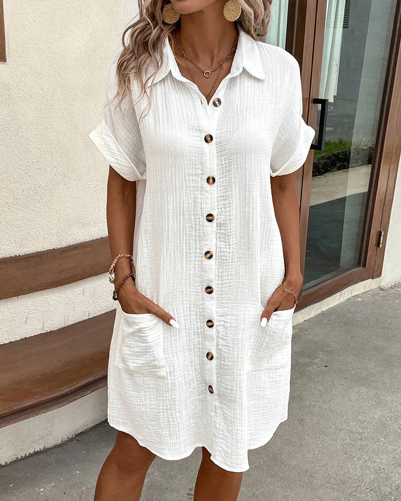 Dana Effortless Shirt Dress for Women Statement Occasion Edit