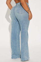 Loose Fit Washed Straight Jean