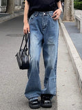 Washed High Waist Baggy Boyfriend Jeans