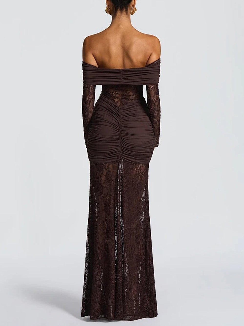 Delphine Off-Shoulder Lace Maxi Dress