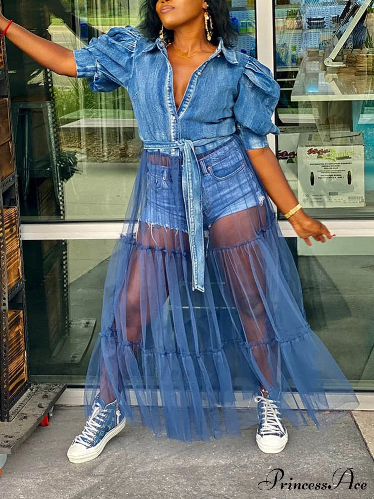 Denim Charming Tassel Shorts
