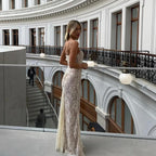 Dual Realms Vintage Lace Maxi Dress