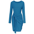 Luisa Chic Long Sleeved Knit Wrap Dress Boutique Collection