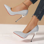 Designer Pointed Toe Red Bottom Sexy Party Pumps Women High Heels Plus Size Zapatos De Mujer High Heel