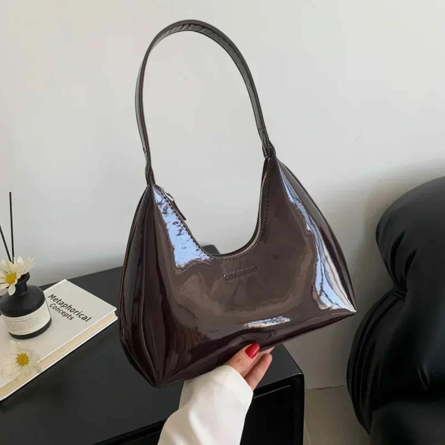 Designer Solid Shoulder Bag for Women