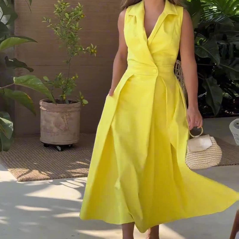 Mara Chic V Neck Midi Dress Silhouette Collection