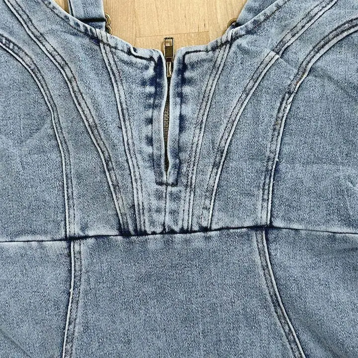 Sofía Premium Bodycon Midi Dress Made of Denim Party Wardrobe Essential
