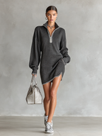 Seraphina | Knit Polo Mini Dress