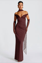 Stretch Off-Shoulder Bodycon Birthday Dress