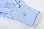 Jacquard Bubble Sleeves Shirt & Shorts Suits