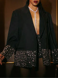 Diamond Blazer Two-Piece Suit Coat