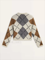 Diamond Knit College Cardigan