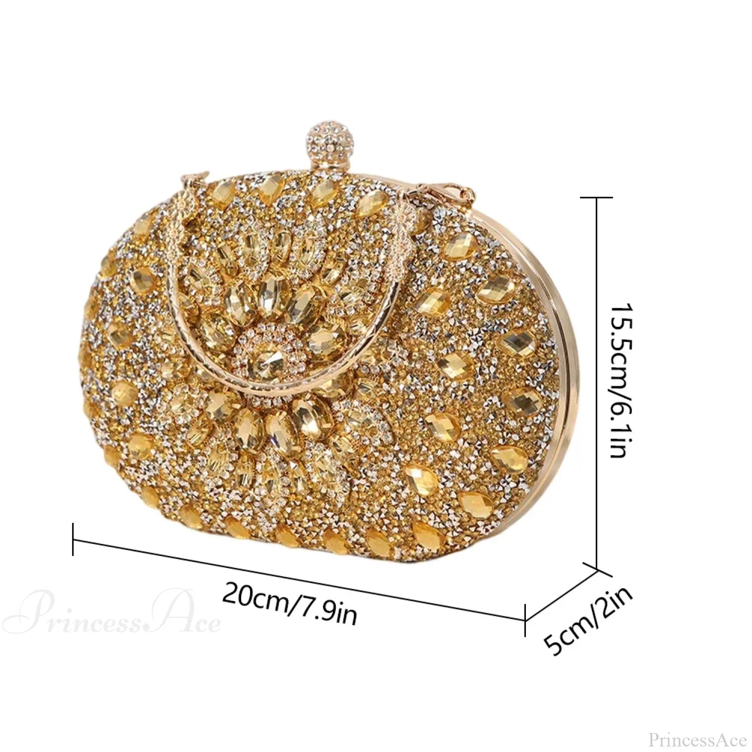 Diamond Luxury Crystal Clutch Evening Wedding Party Purse