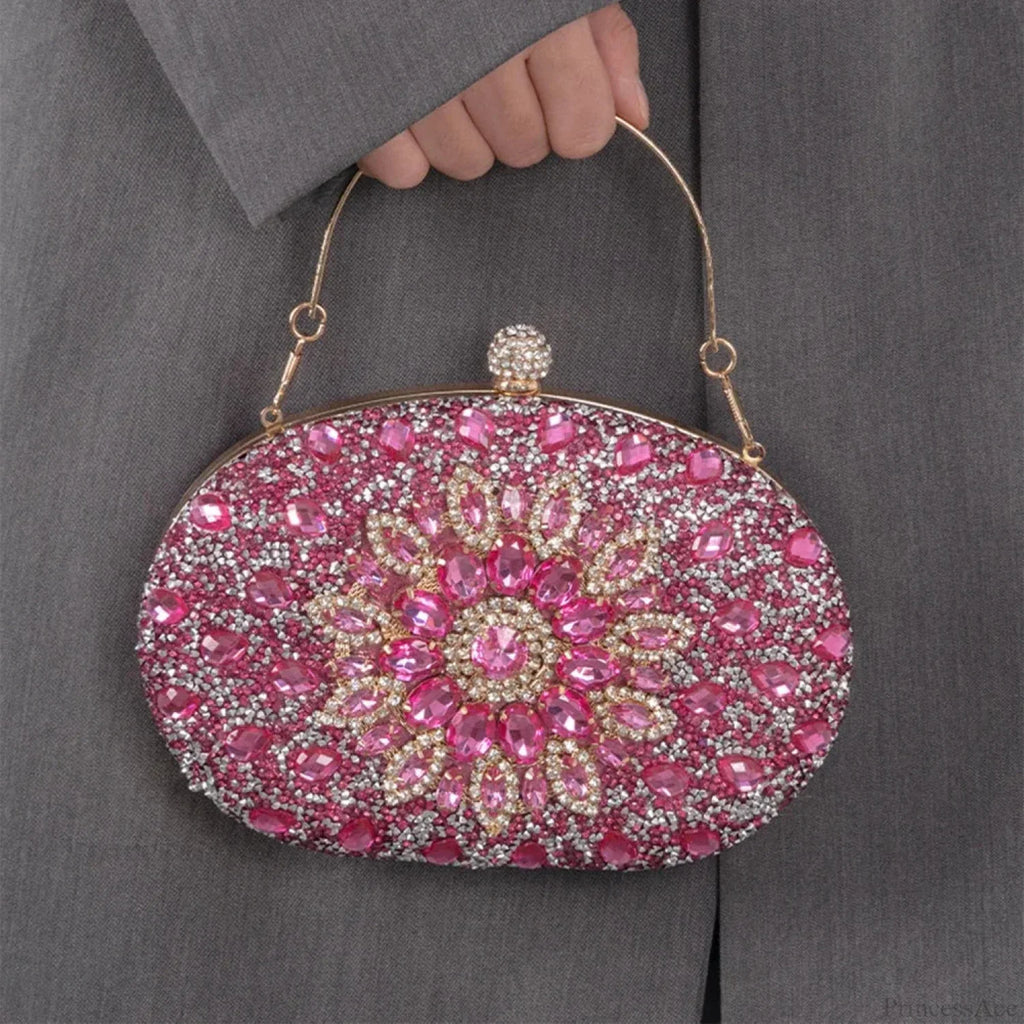 Diamond Luxury Crystal Clutch Evening Wedding Party Purse