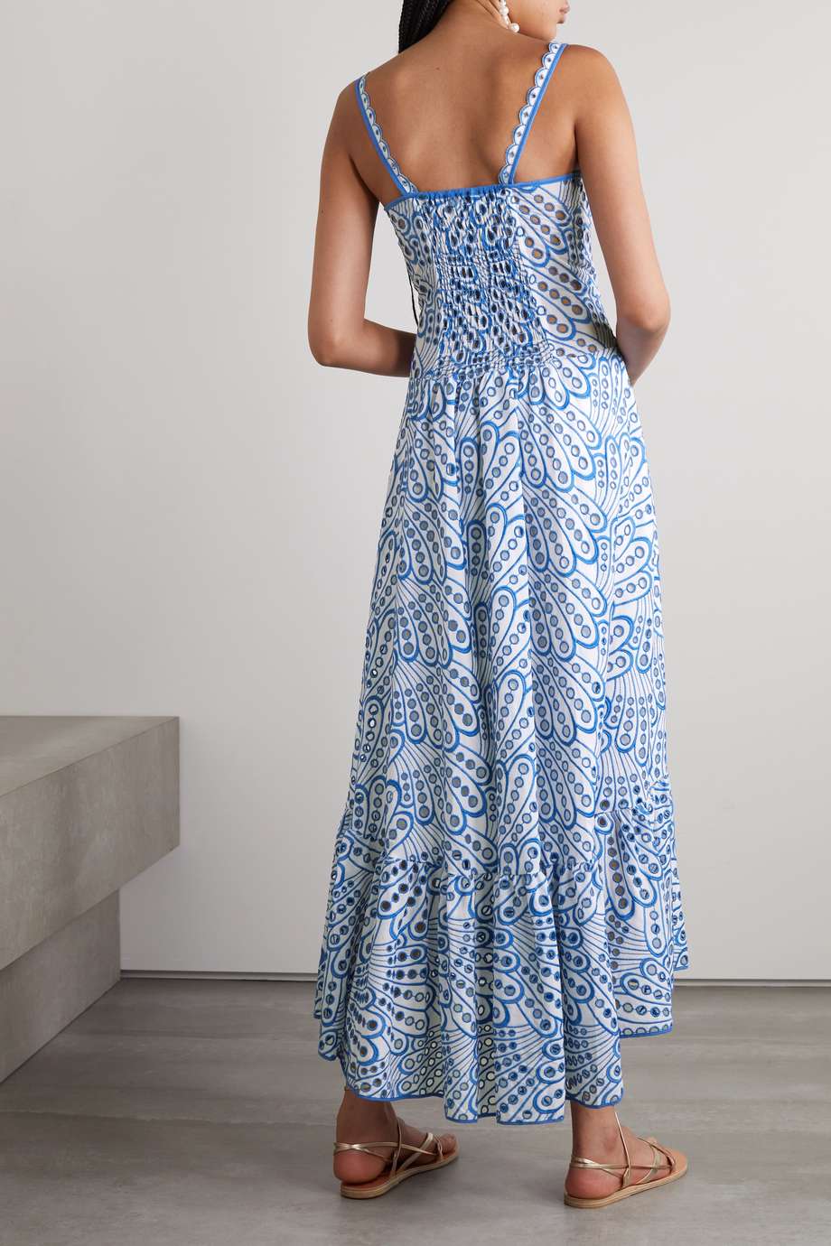 Belinda Boutique Embroidered Lace Midi Bustier Dress Statement Occasion Edit